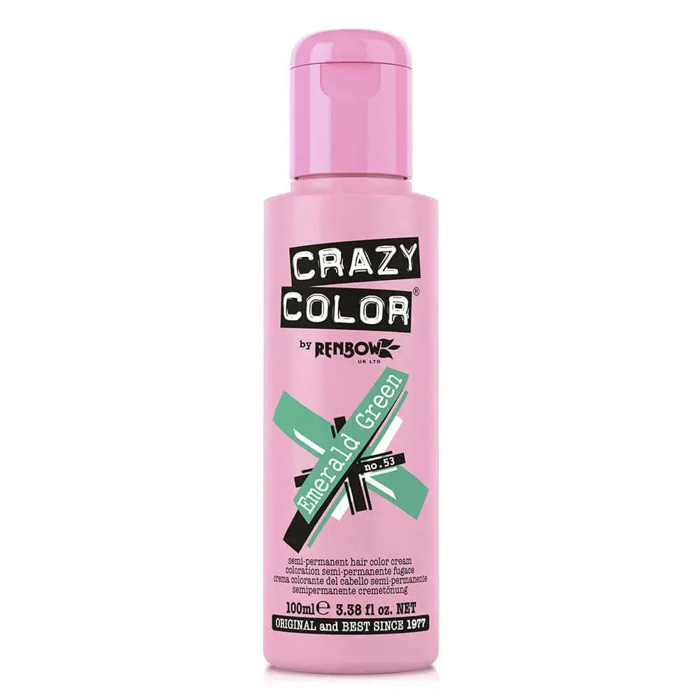 Crazy Color - Semi Permanent Hair Cream - 53 Emerald Green