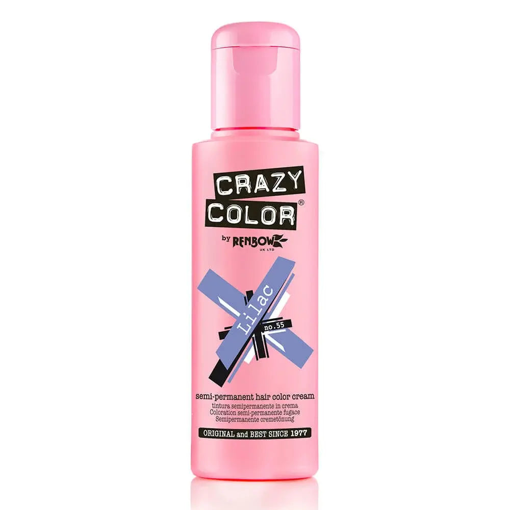 Crazy Color - Semi Permanent Hair Cream - 55 Lilac