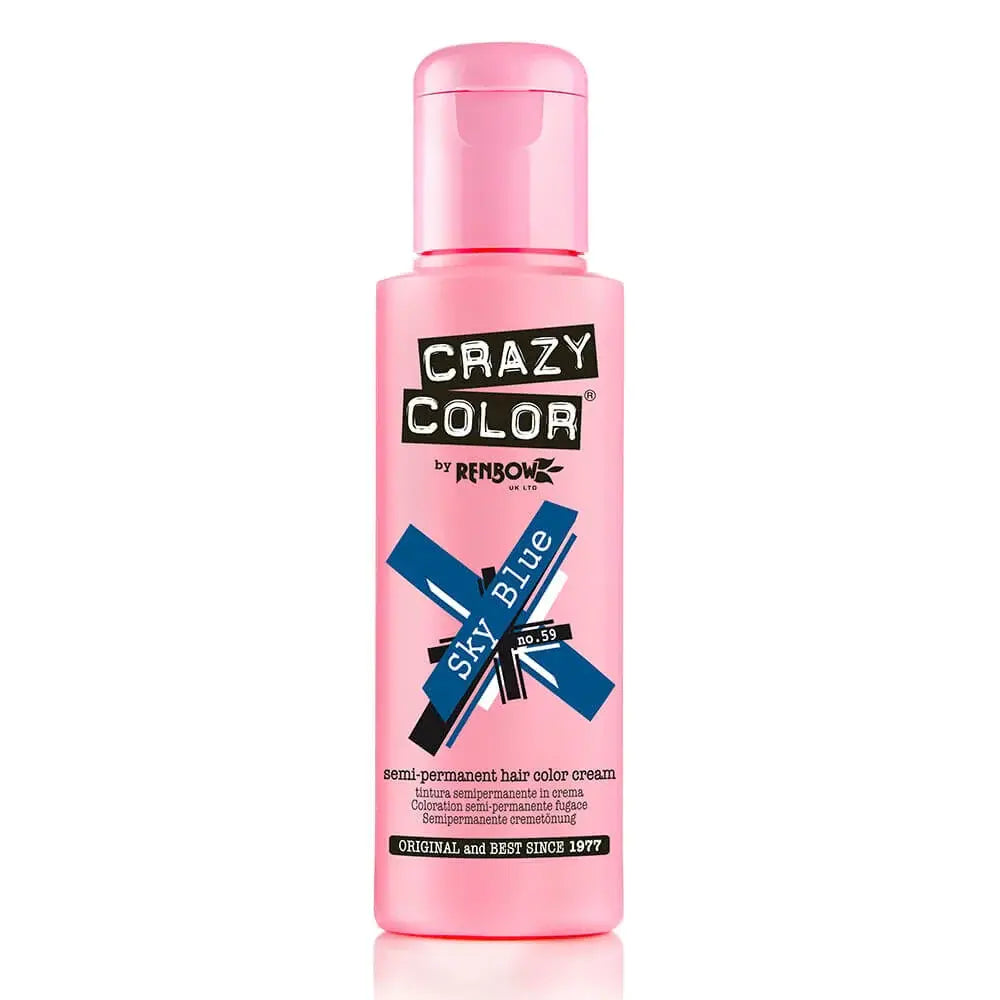 Crazy Color - Semi Permanent Hair Cream - 59 Sky Blue