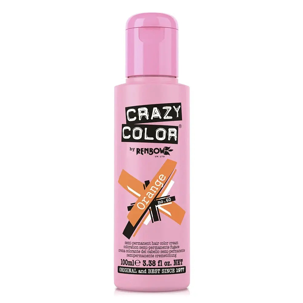 Crazy Color - Semi Permanent Hair Cream - 60 Orange