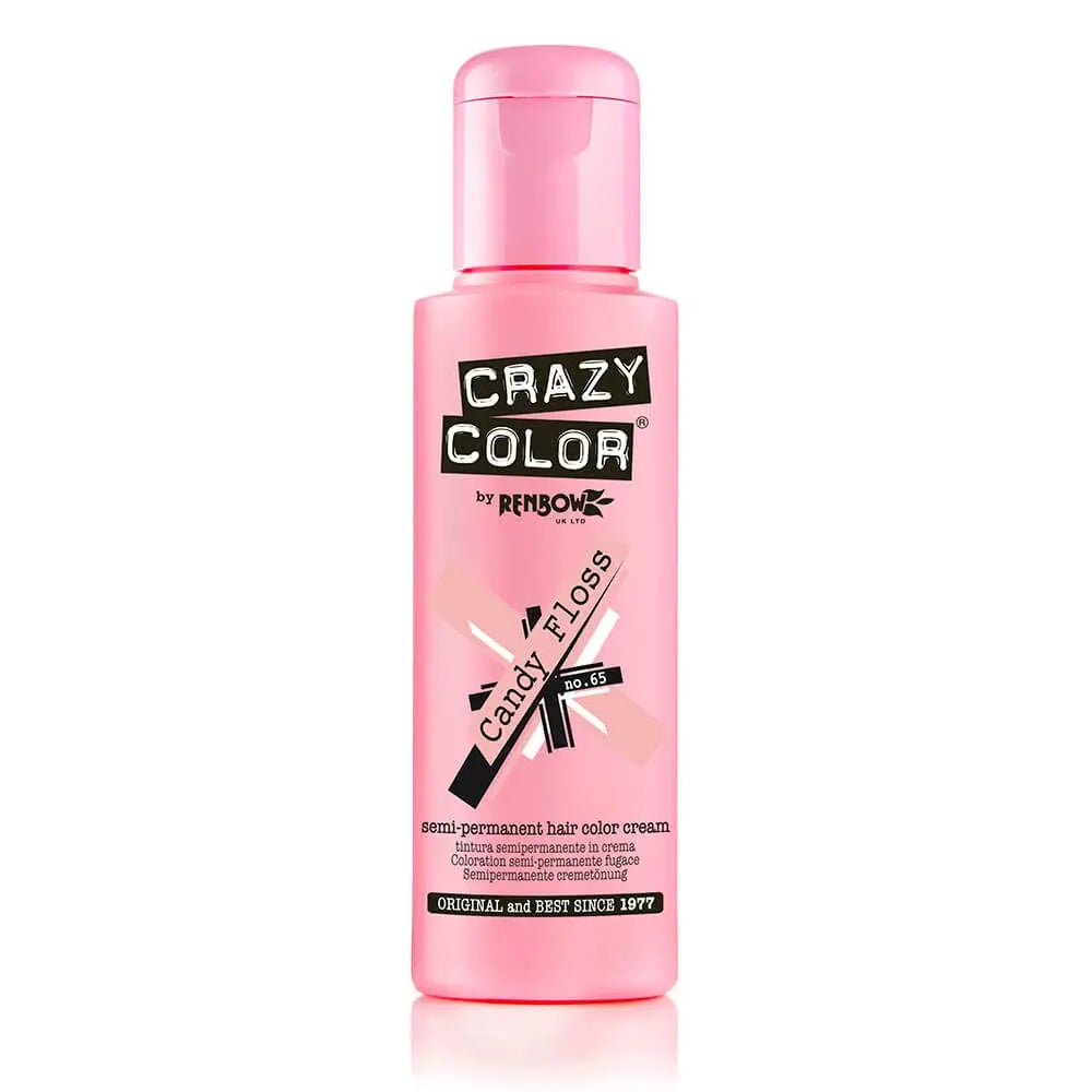 Crazy Color - Semi Permanent Hair Cream - 65 Candy Floss
