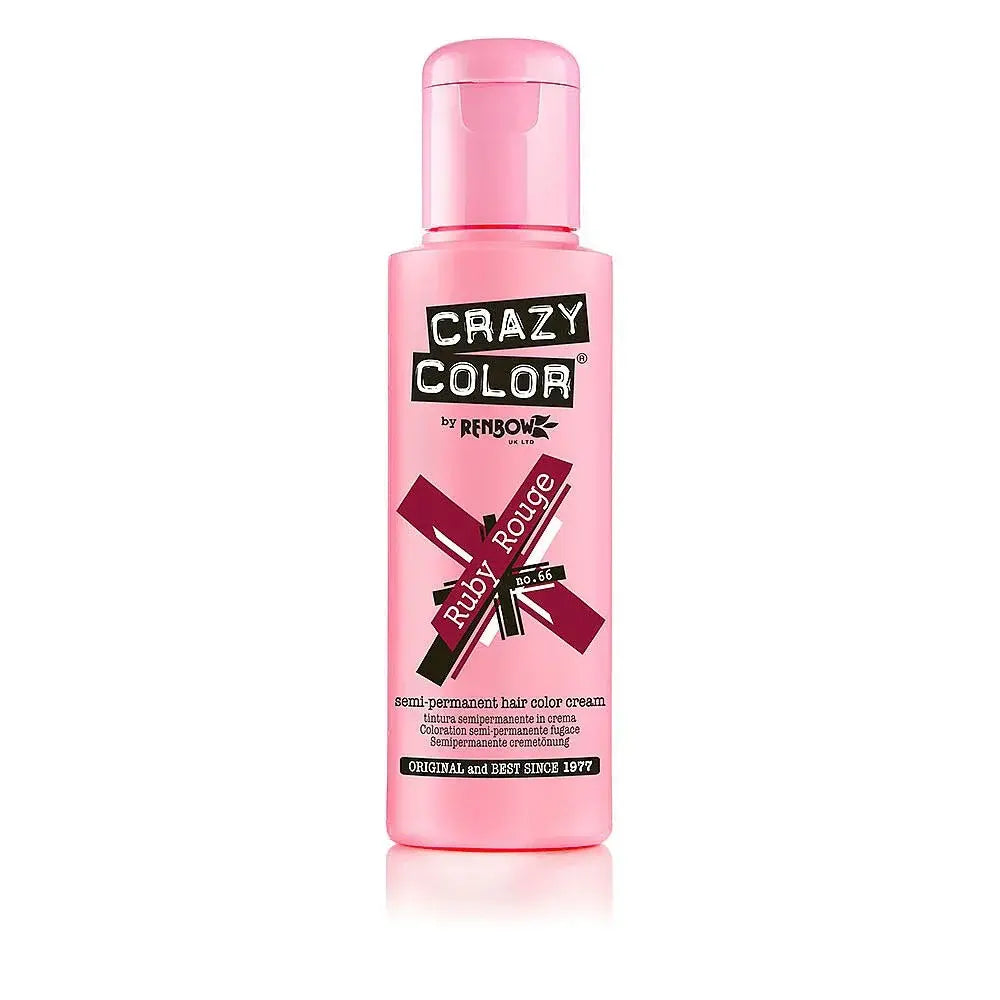 Crazy Color - Semi Permanent Hair Cream - 66 Ruby Rouge