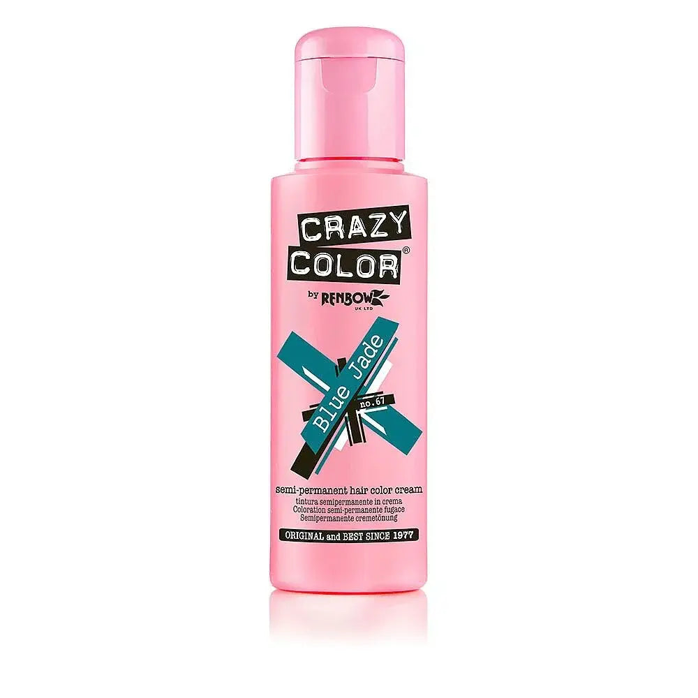 Crazy Color - Semi Permanent Hair Cream - 67 Blue Jade