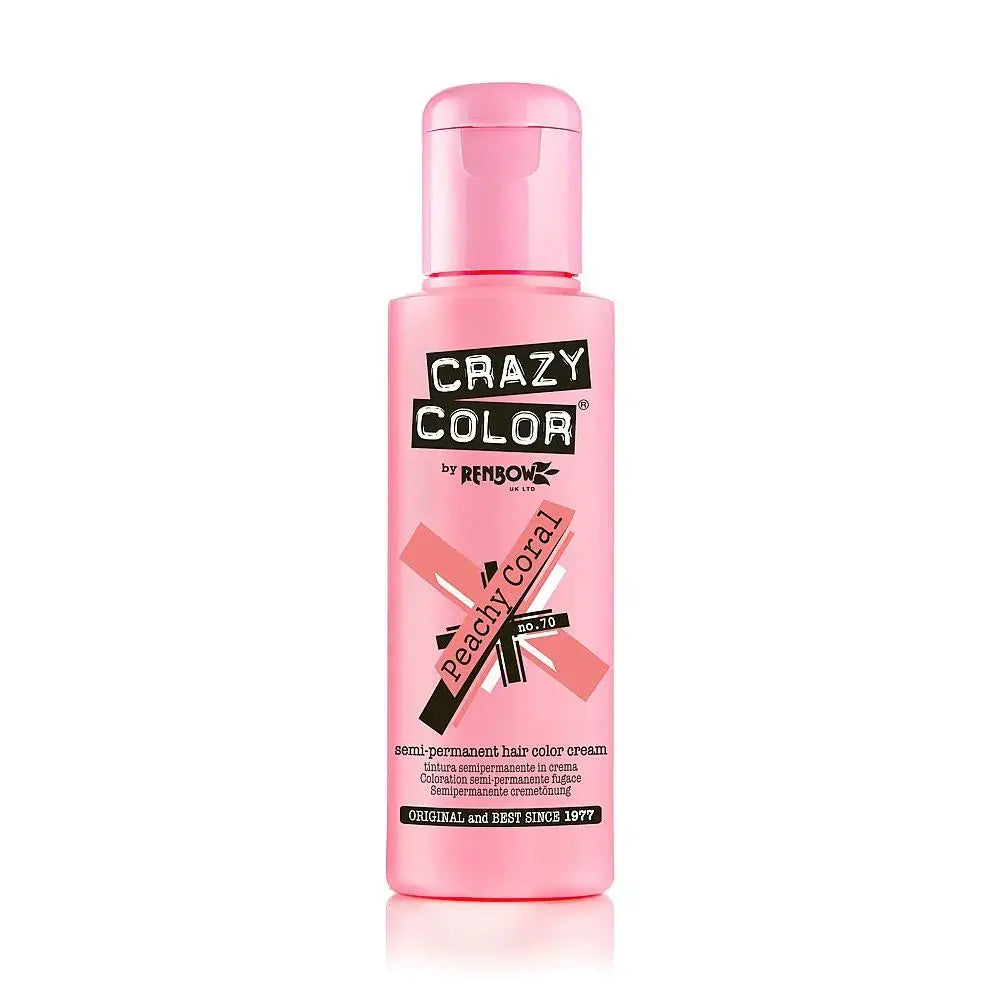Crazy Color - Semi Permanent Hair Cream - 70 Peachy Coral