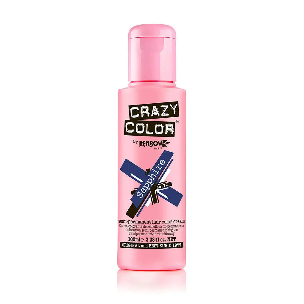 Crazy Color - Semi Permanent Hair Cream - 72 Sapphire