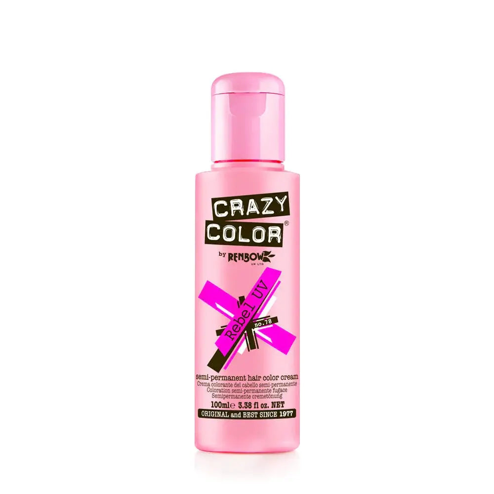 Crazy Color - Semi Permanent Hair Cream - 78 Rebel UV