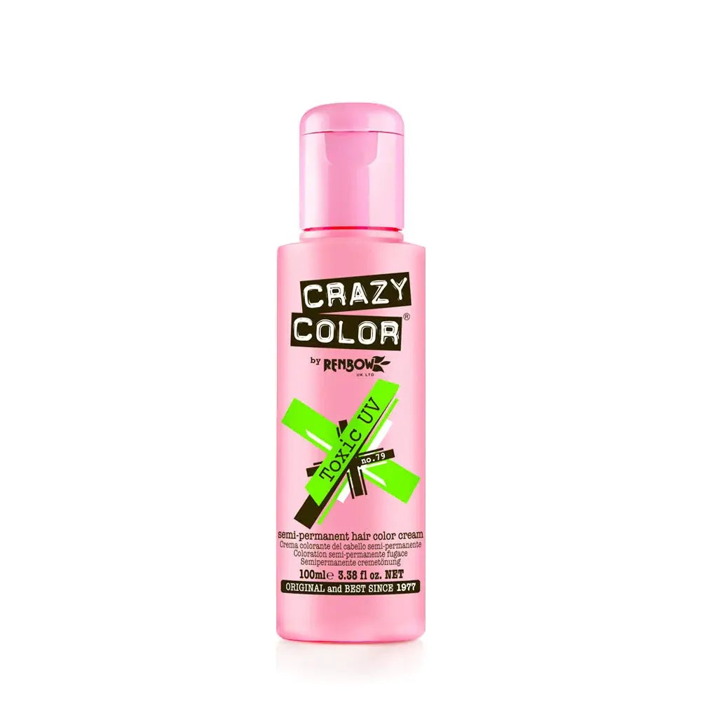 Crazy Color - Semi Permanent Hair Cream - 79 Toxic UV