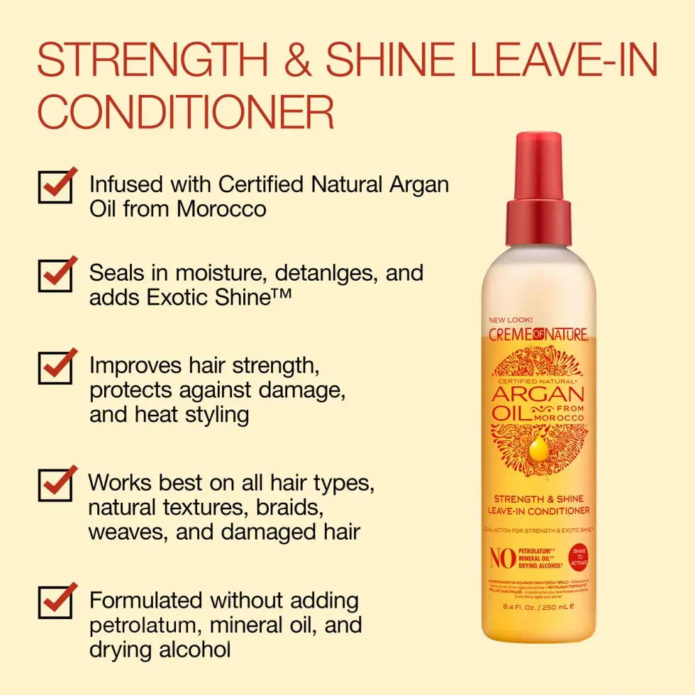 Creme of Nature - Of Argan Oil Strength & Shine Leave-In Conditioner