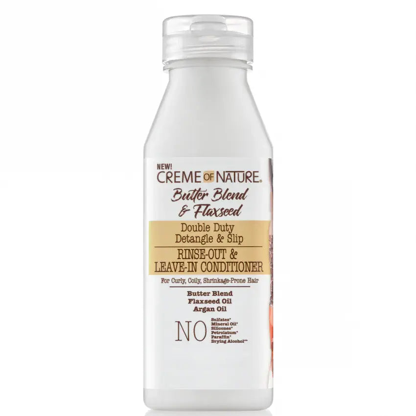 Creme of Nature - Of Butter Blend & Flaxseed Rinse Out Leave In Conditioner