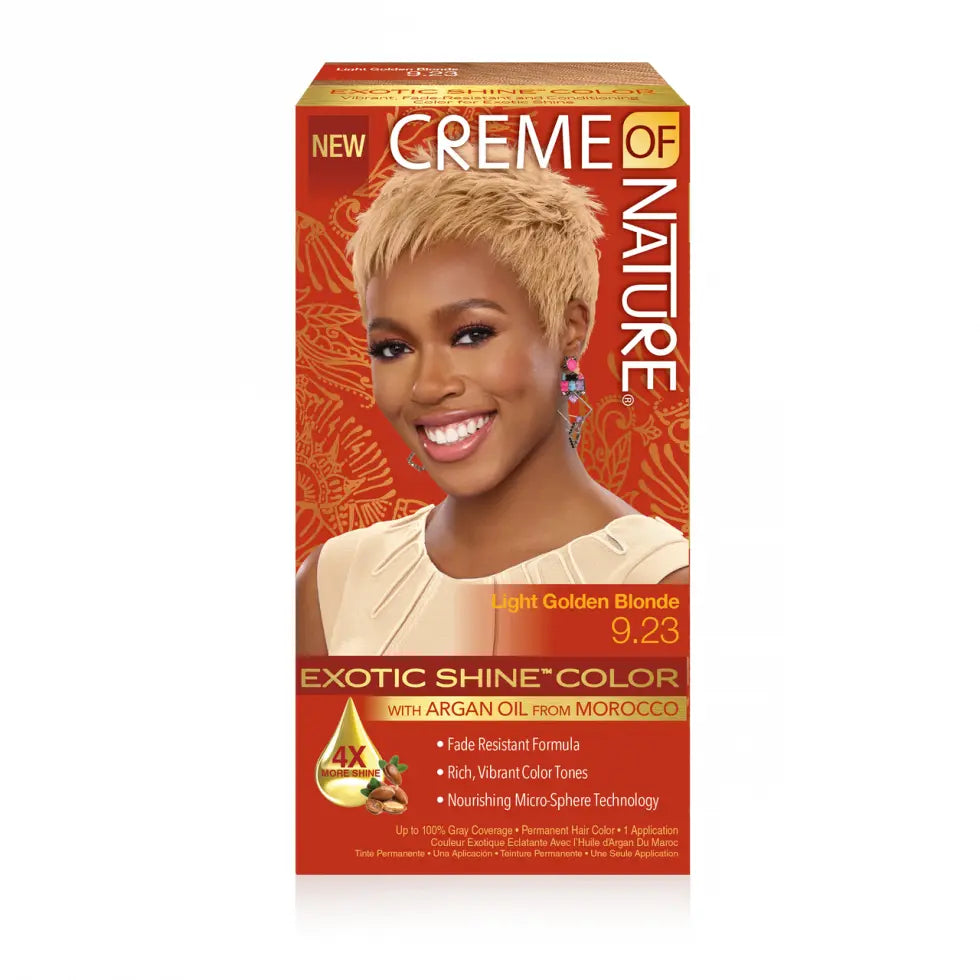 Creme of Nature - Of Exotic Shine™ Hair Colour With Argan Oil From Morocco - 9.23 Light Golden Blonde