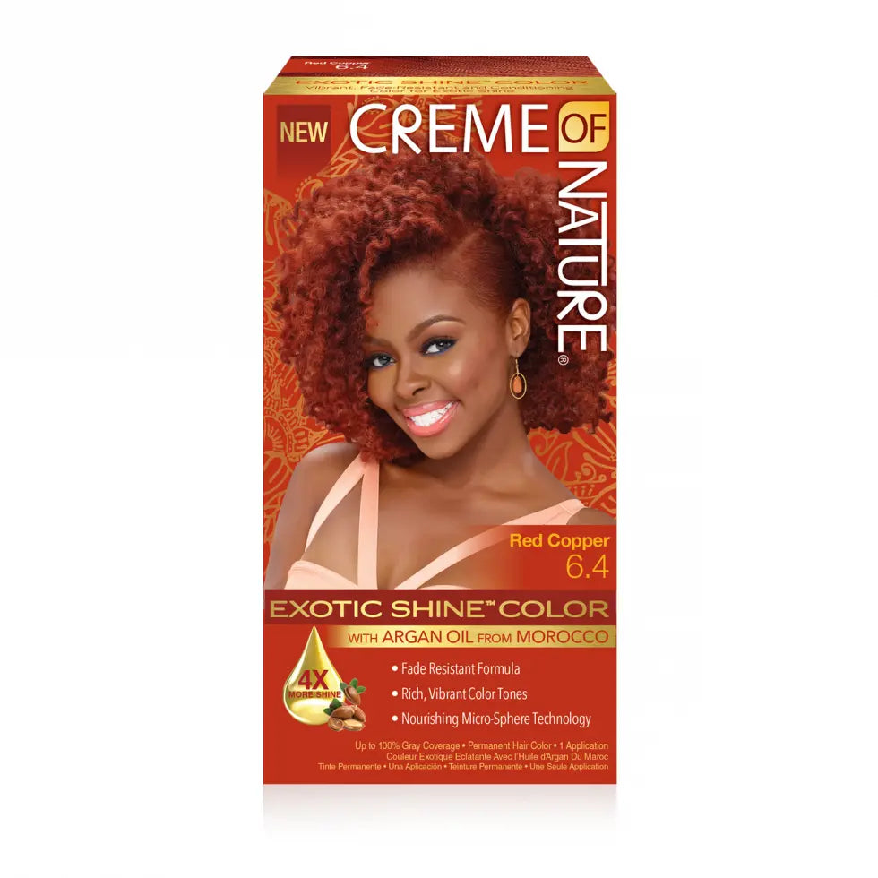 Creme of Nature - Of Exotic Shine™ Hair Colour With Argan Oil From Morocco - 6.4 Red Copper