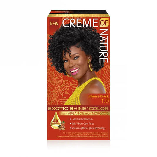 Creme of Nature - Of Exotic Shine™ Hair Colour With Argan Oil From Morocco - 1.0 Intense Black