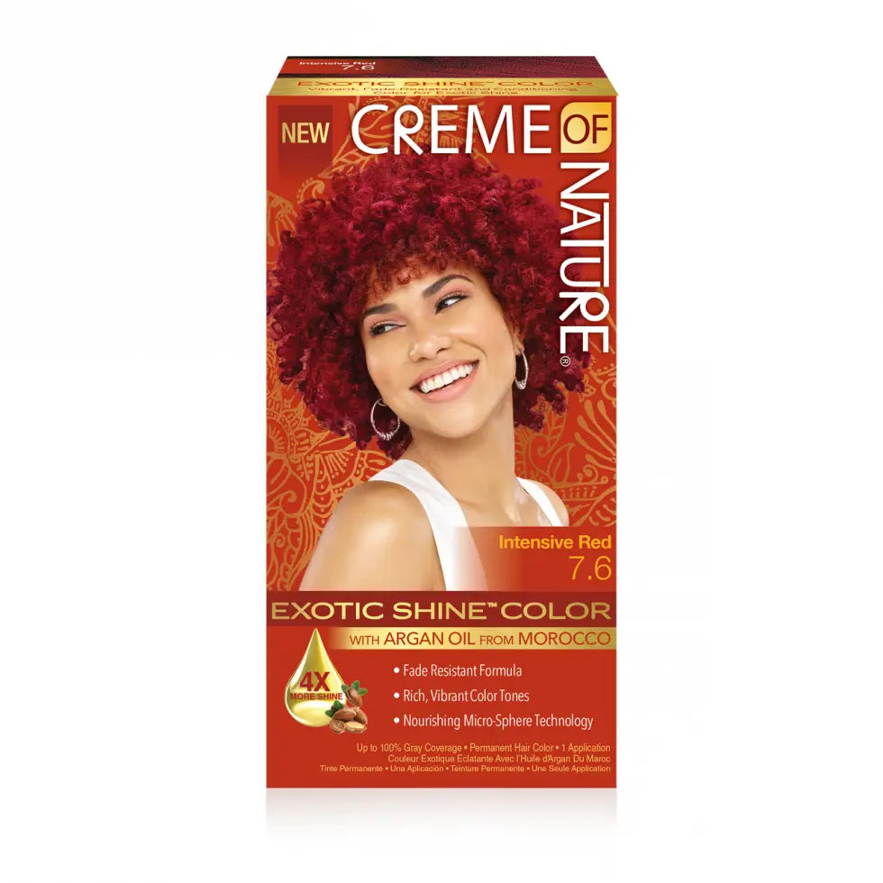 Creme of Nature - Of Exotic Shine™ Hair Colour With Argan Oil From Morocco - 7.6 Intensive Red