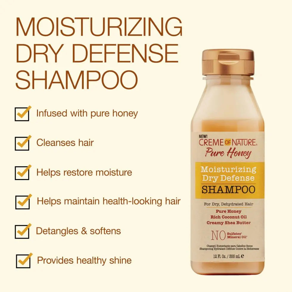 Creme of Nature - Of Pure Honey Moisturizing Dry Defense Shampoo