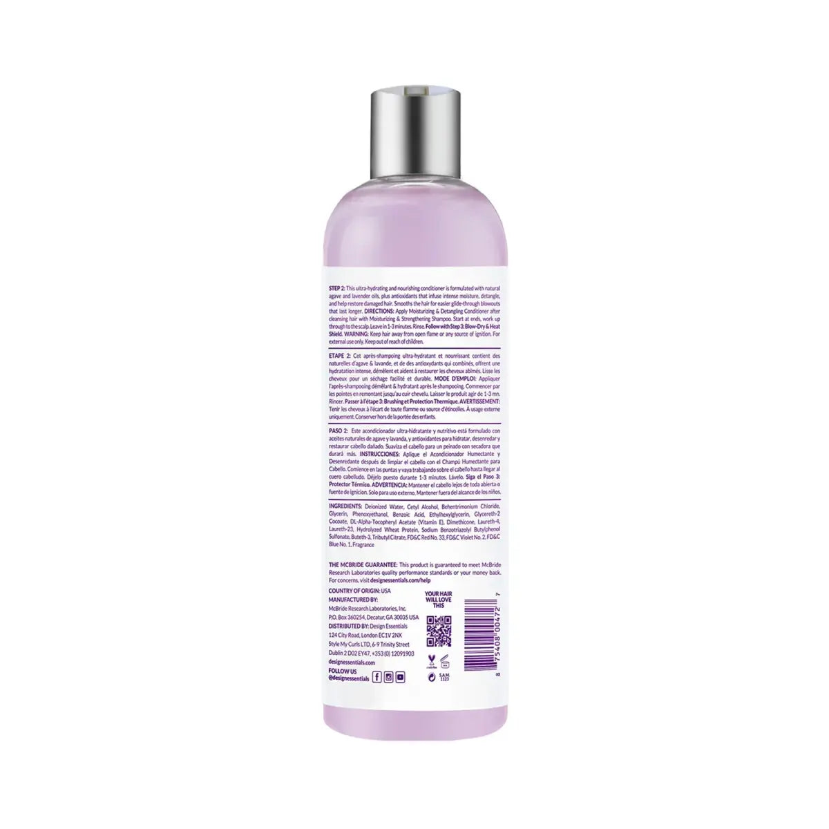 Design Essentials - Agave & Lavender Moisturizing Detangling Conditioner
