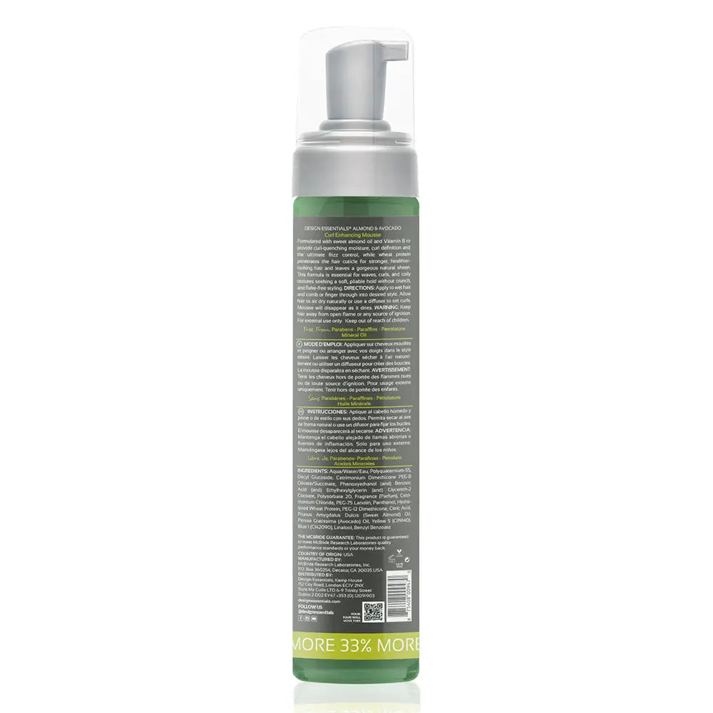 Design Essentials - Almond & Avocado Curl Enhancing Mousse