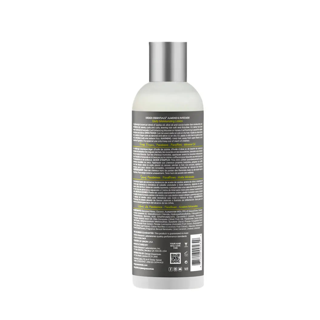 Design Essentials - Almond & Avocado Daily Moisturizing Lotion