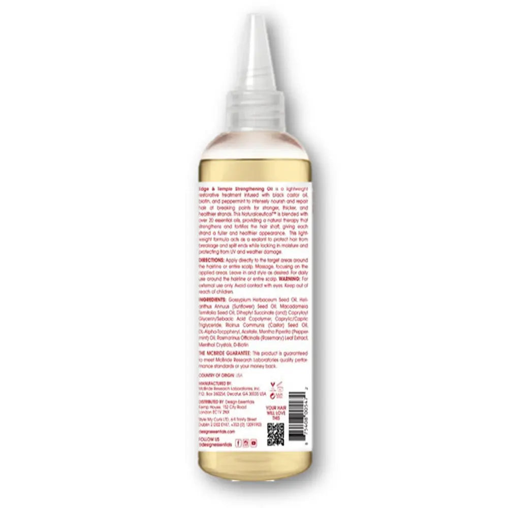 Design Essentials - Edge & Temple Strengthening Oil With Biotin And Black Castor