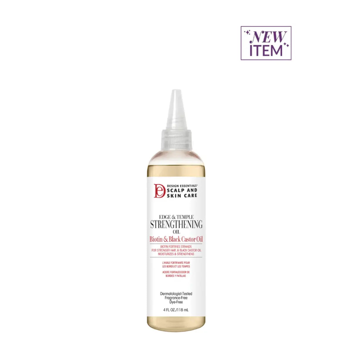 Design Essentials - Edge & Temple Strengthening Oil With Biotin And Black Castor