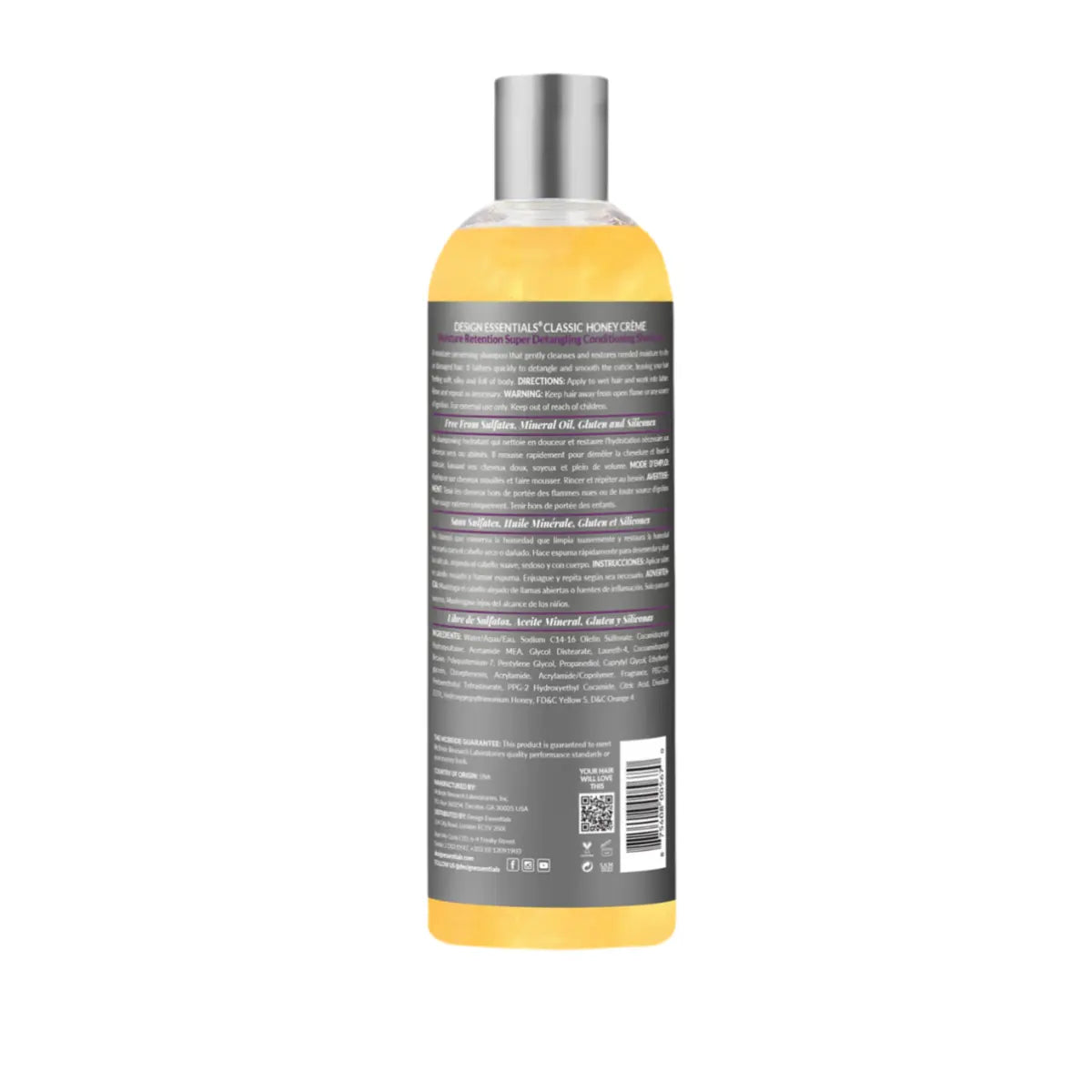 Design Essentials - Honey Creme Moisture Retention Super Detangling Conditioning Shampoo