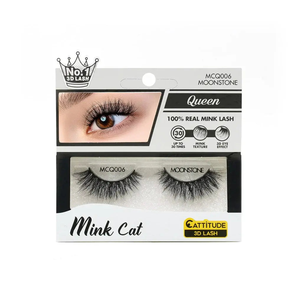 Ebin - Mink Cat Strip Eyelashes - Moonstone MCQ006