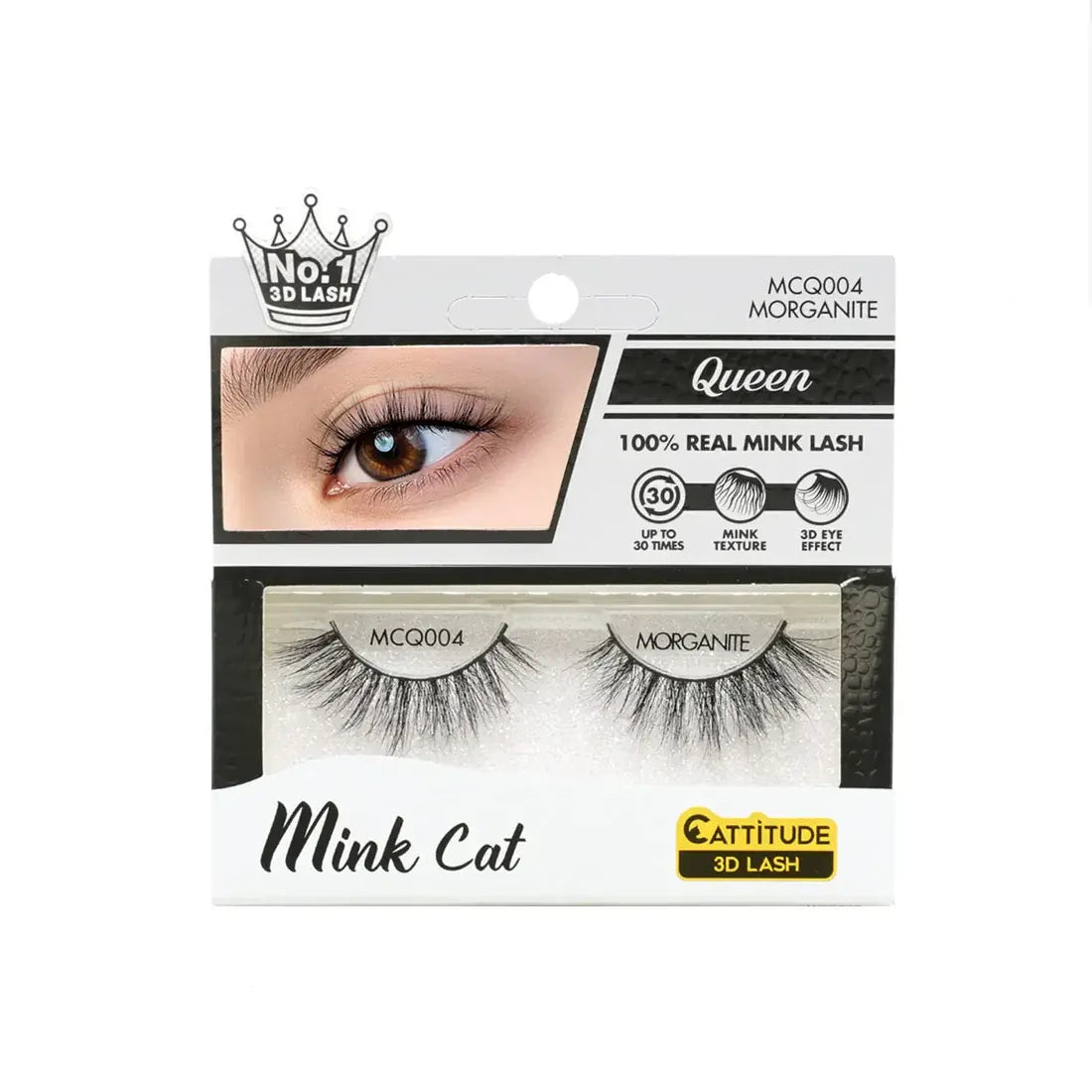 Ebin - Mink Cat Strip Eyelashes - Morganite MCQ004