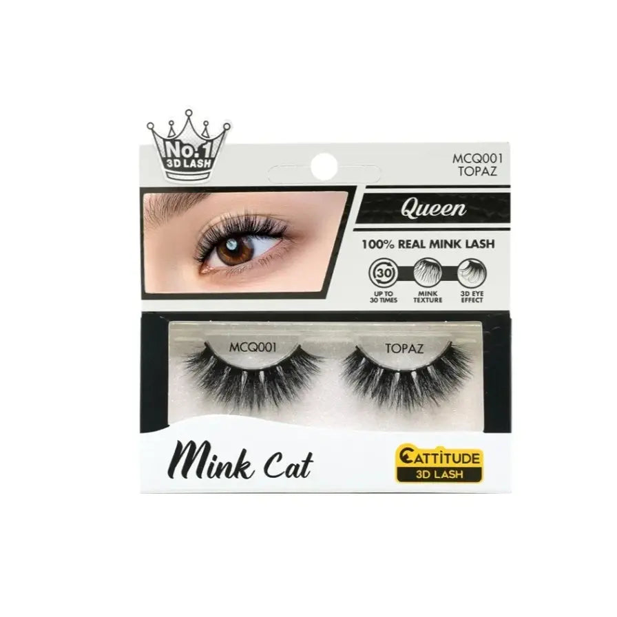 Ebin - Mink Cat Strip Eyelashes - Topaz MCQ001