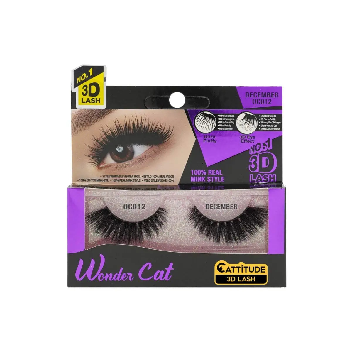 Ebin - Wonder Cat Strip Eyelashes - Decemmber OC012