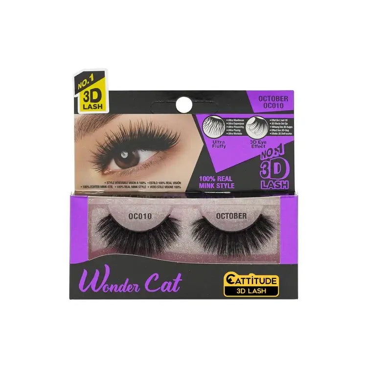 Ebin - Wonder Cat Strip Eyelashes - October OC010