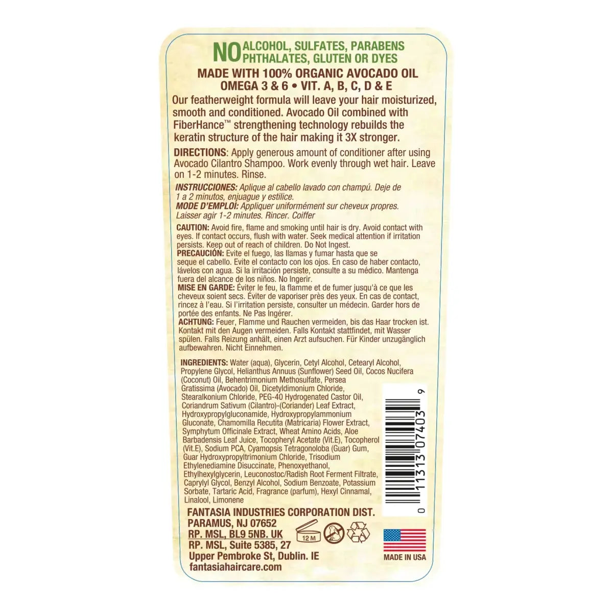 Fantasia IC - Avocado & Cilantro Conditioner
