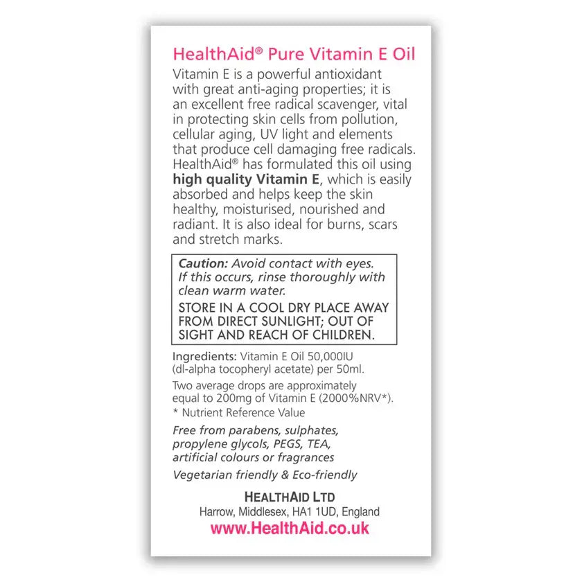Health Aid - Pure Vitamin E Oil