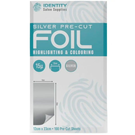Identity Salon Supplies - Silver Pre Cut Foil Sheets