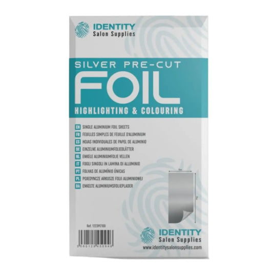 Identity Salon Supplies - Silver Pre Cut Foil Sheets