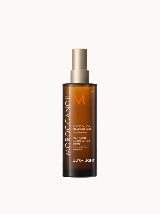 Moroccanoil treatment mist bottle on a white background