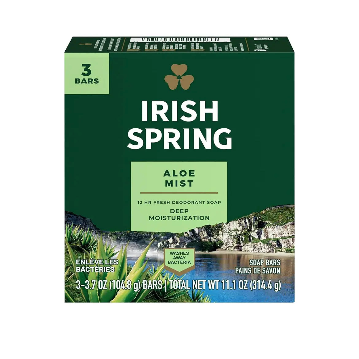 Irish Spring - Aloe Mist Soap 3 Bar Pack