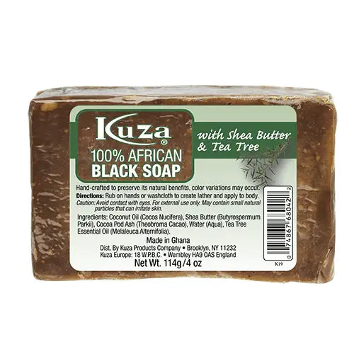 Kuza - African Black Soap With Tea Tree Oil