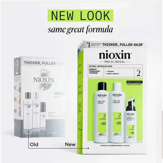 Nioxin - Kit System 2 For Natural Hair With Progressed Thinning - 300ml