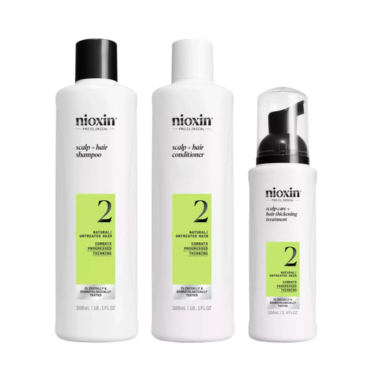 Nioxin - Kit System 2 For Natural Hair With Progressed Thinning