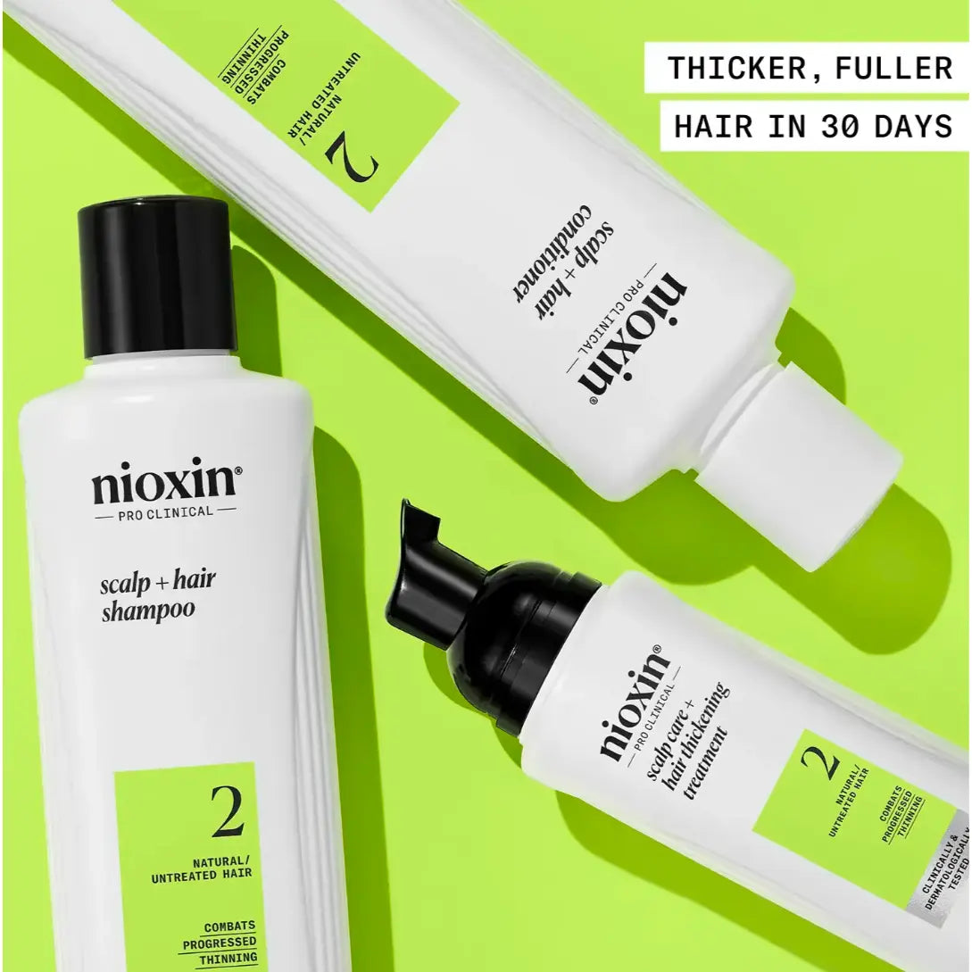 Nioxin - Kit System 2 For Natural Hair With Progressed Thinning