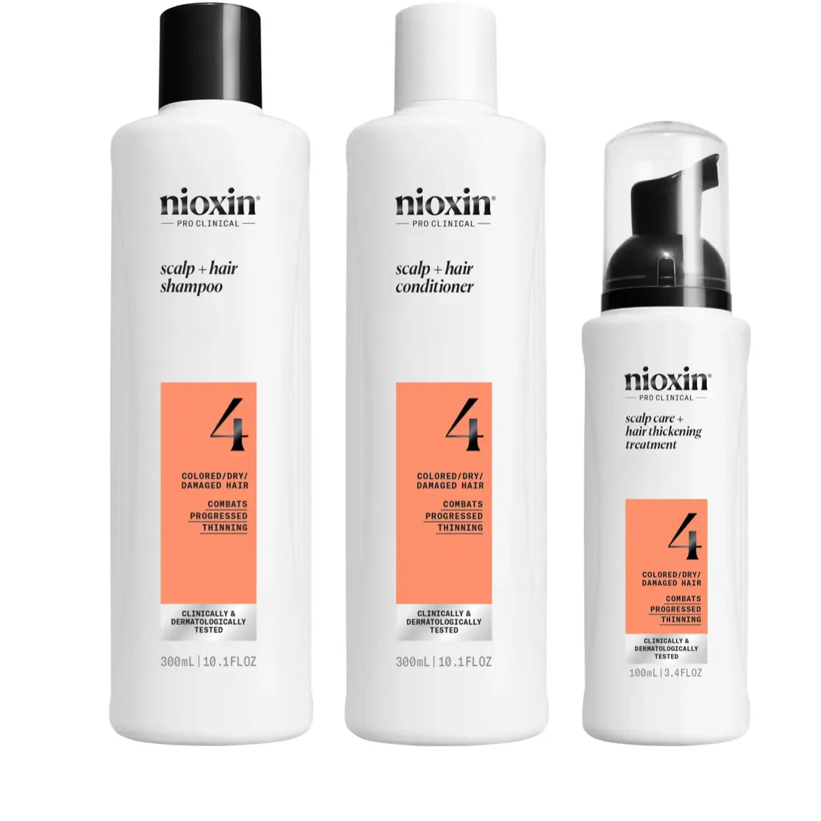 Nioxin - Kit System 4 For Coloured Treated Hair With Progressed Thinning