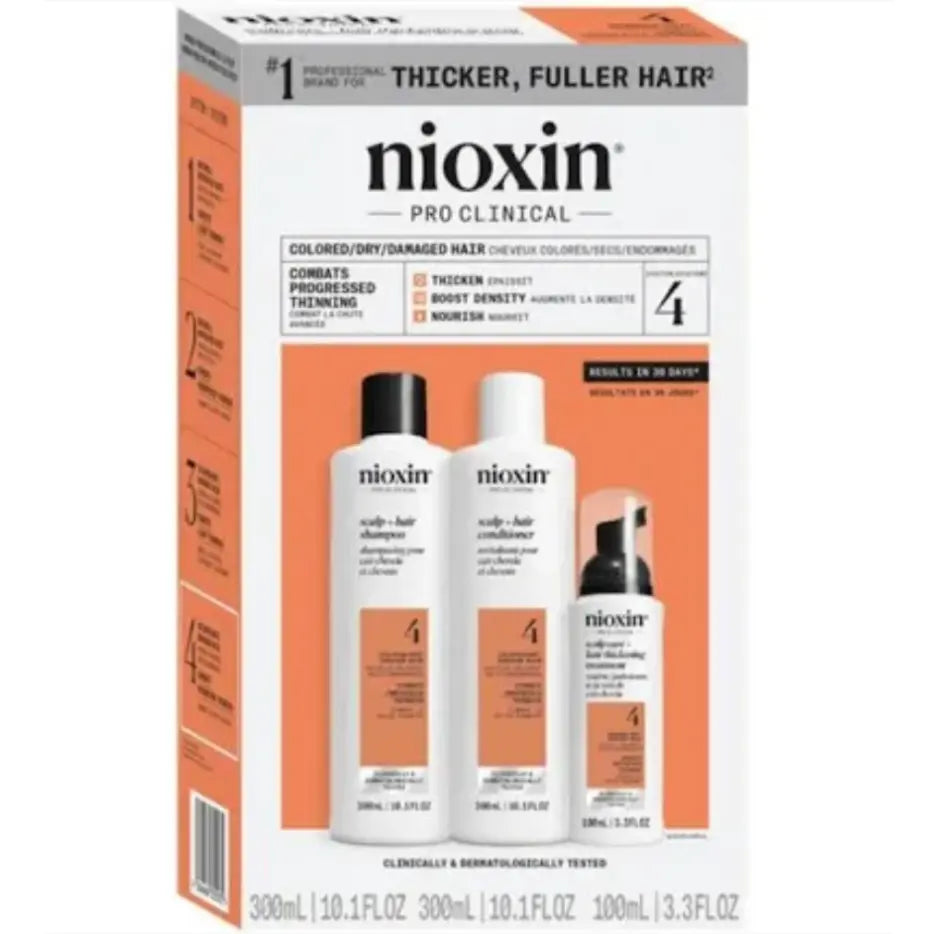 Nioxin - Kit System 4 For Coloured Treated Hair With Progressed Thinning