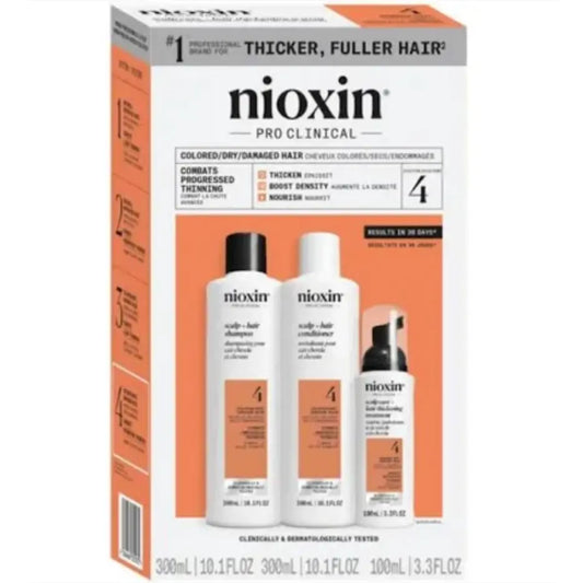 Nioxin - Kit System 4 For Coloured Treated Hair With Progressed Thinning