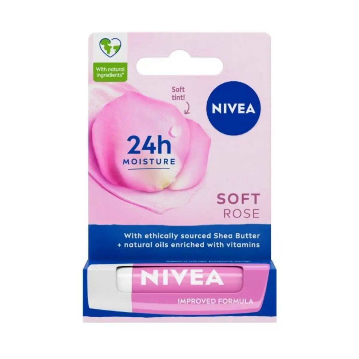 Nivea - 24h Moisture Soft Rose Lip Balm
