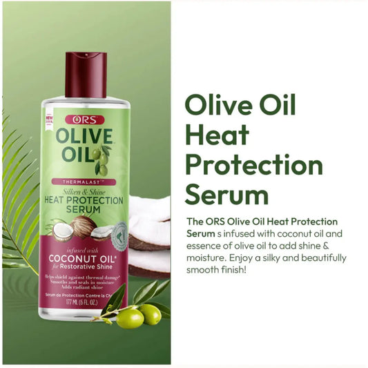 ORS - Olive Oil Heat Protection Hair Serum Infused With Coconut For Restorative Shine
