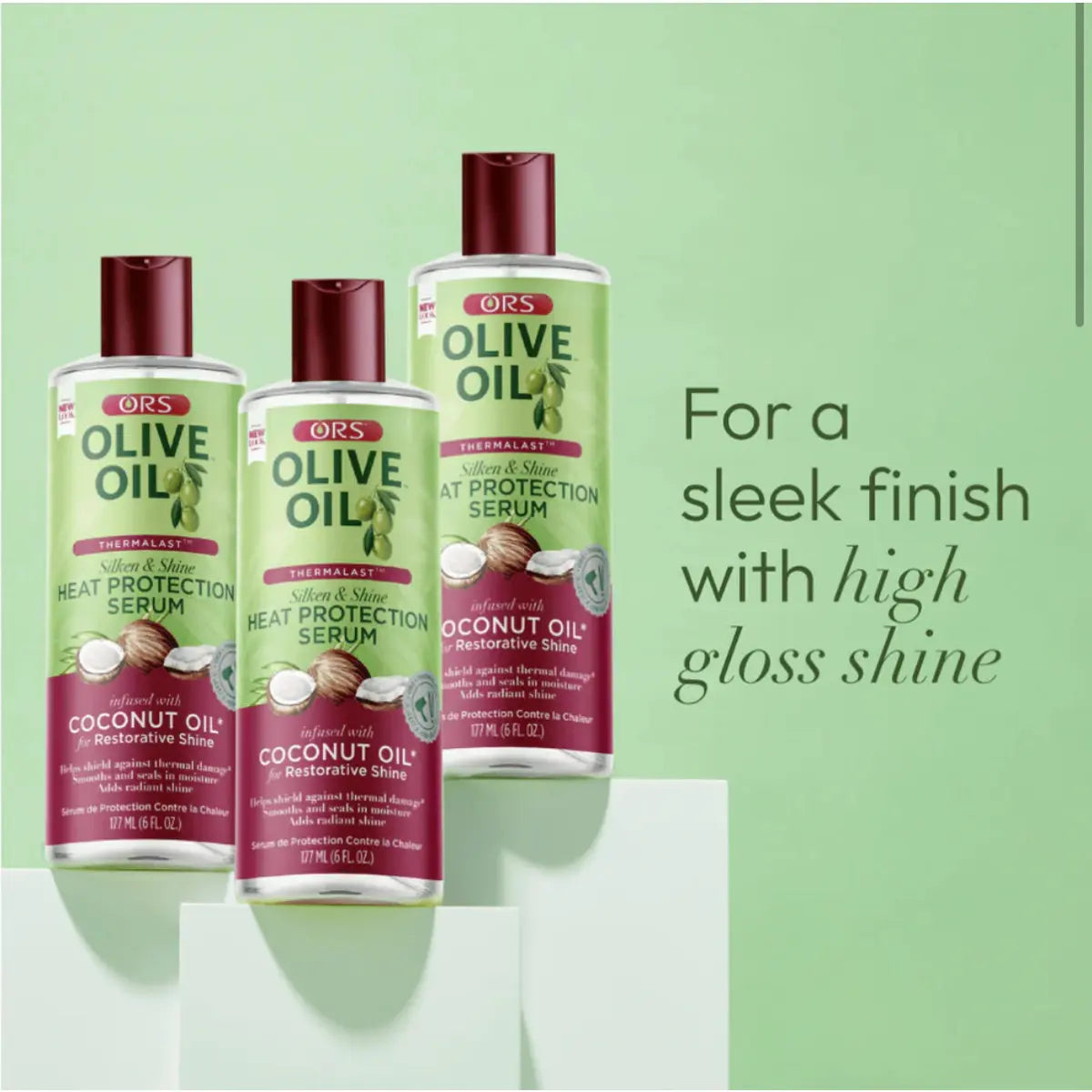 ORS - Olive Oil Heat Protection Hair Serum Infused With Coconut For Restorative Shine