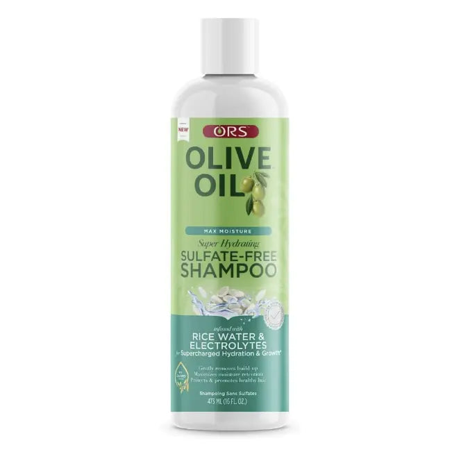 ORS - Olive Oil Max Moisture Super Hydrating Sulfate-Free Shampoo Infused With Rice Water And Electrolytes