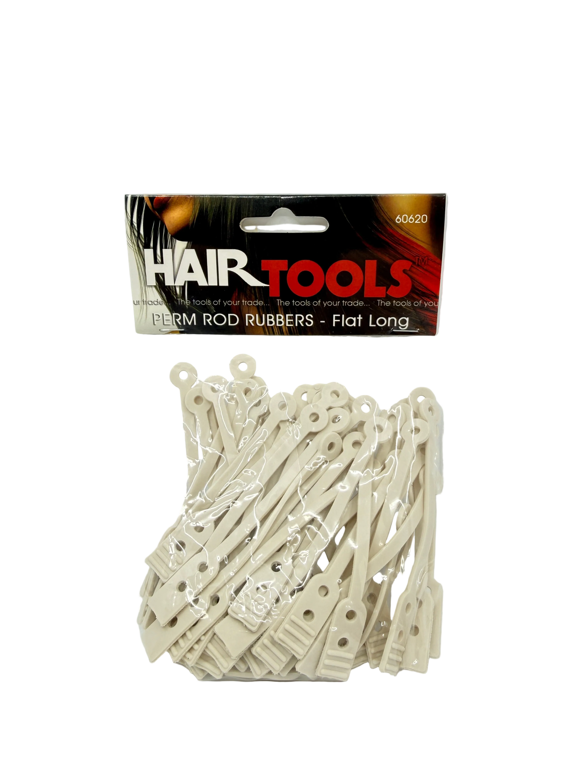 Hair tools plumb rod rubbers with packaging on a white background