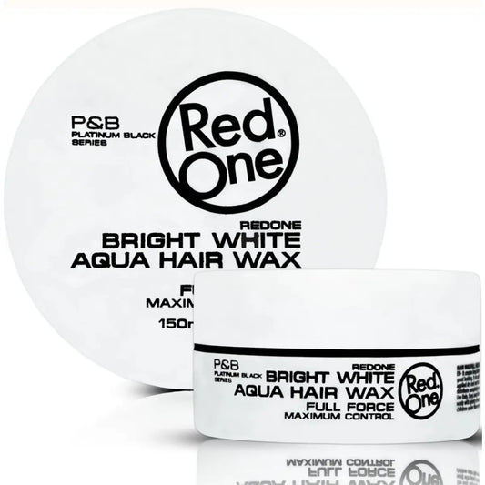 Red one - One Bright White Aqua Hair Wax Maximum Control