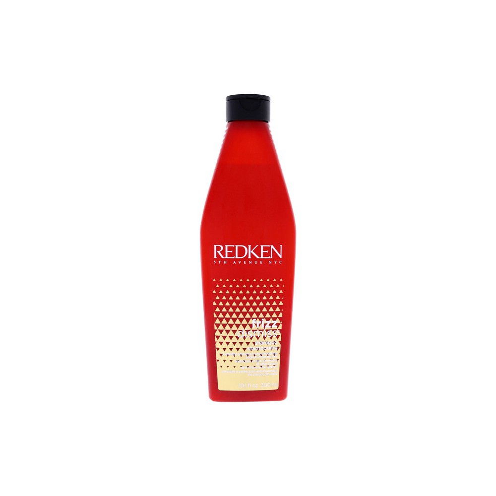 Red bottle with black cap and geometric pattern on a white background