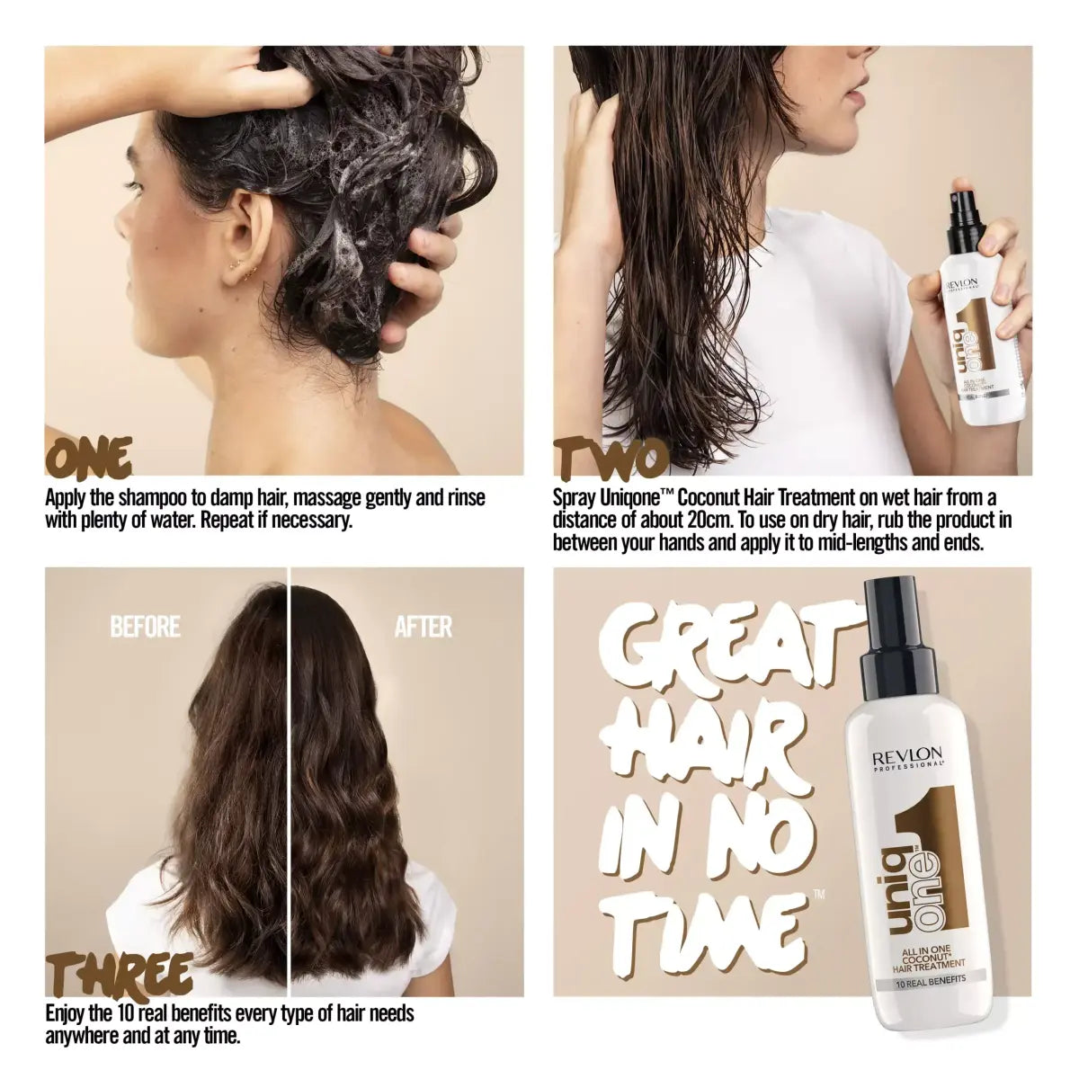 Revlon - Uniq One All In Hair Treatment Spray Coconut Fragrance
